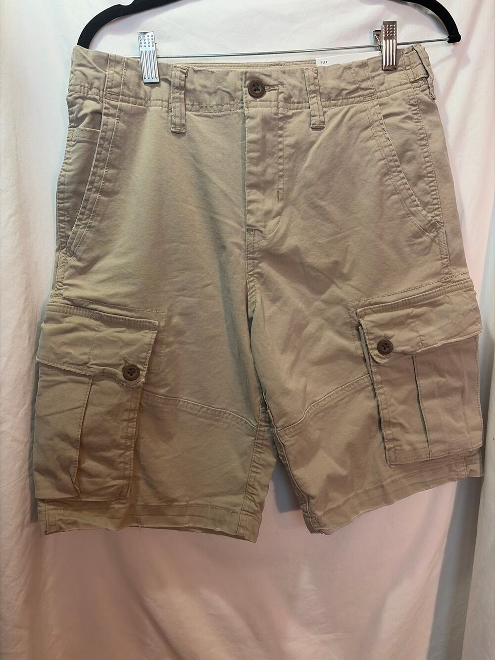 NWT American Eagle Lived-In Cargo Shorts Flex 29 At The Knee
